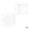 Schoenenkast G4014 – 74 × 84,5 × 35 cm - afbeelding 6