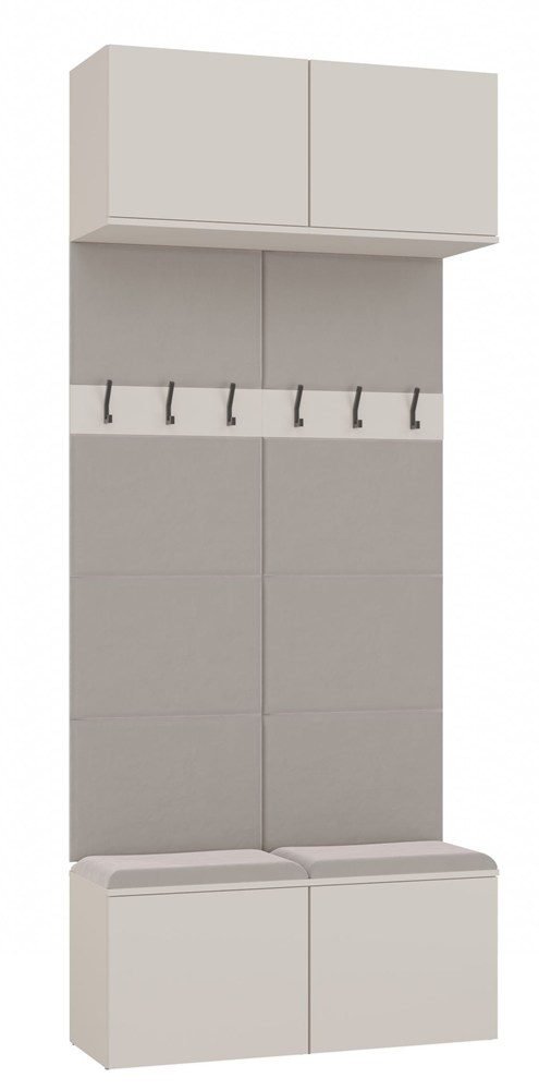 Garderobeset Q5245 II – 100 × 238 × 35 cm – 2 kapstokmodules