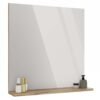 Badkamerspiegel Z2139 – Evoke eiken – 60 × 61,5 × 14 cm