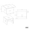 POLANADSTAWKAWymiary Wasmachinekast O8448 – 64 × 50 × 64 cm - afbeelding 7