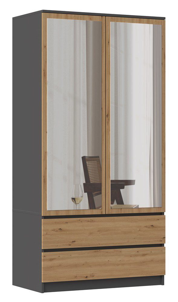 SS-90-Lustrooo Kledingkast Y2250 – 90 × 180 × 50 cm - afbeelding 3