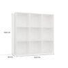 Vakkenkast Y5781 – 110,5 × 110,5 × 30 cm – Wit - afbeelding 4