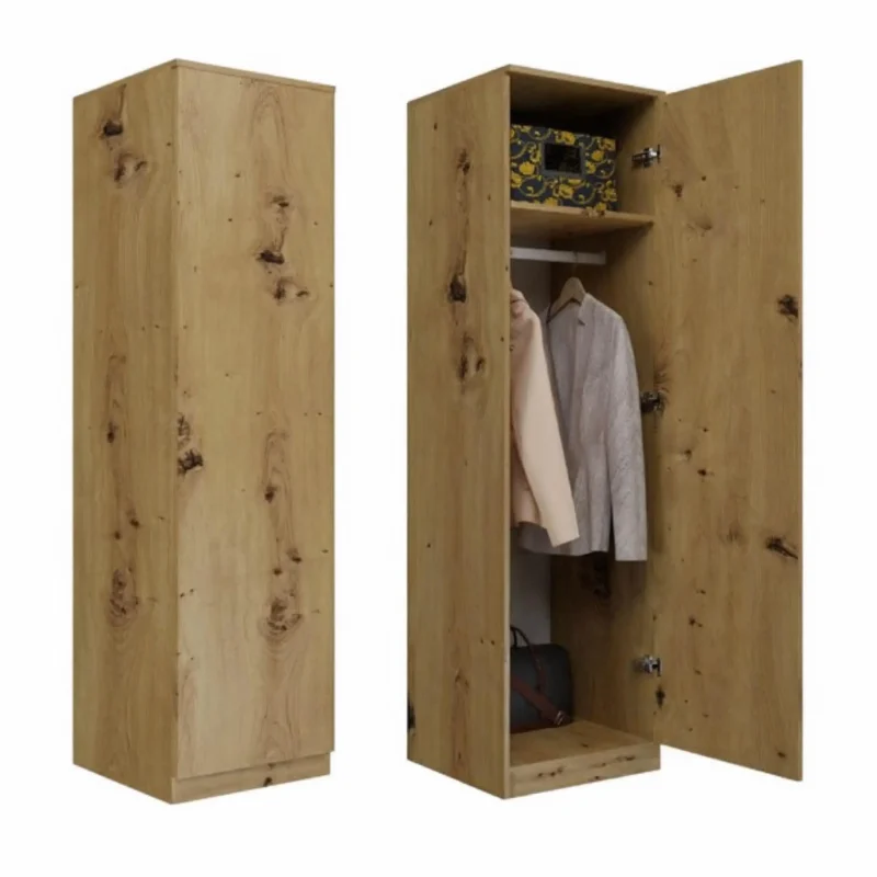 3-otwarty-artisanww23 Kledingkast Y2250 – 50 × 180 × 50 cm - Artisan eiken